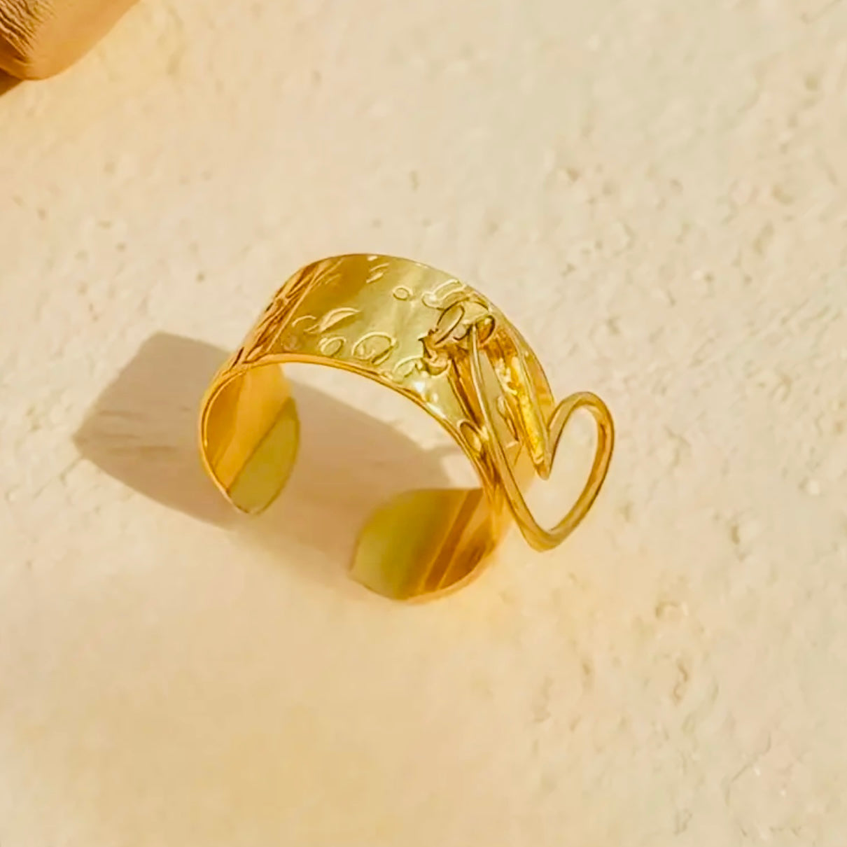 Bague pendentif coeur