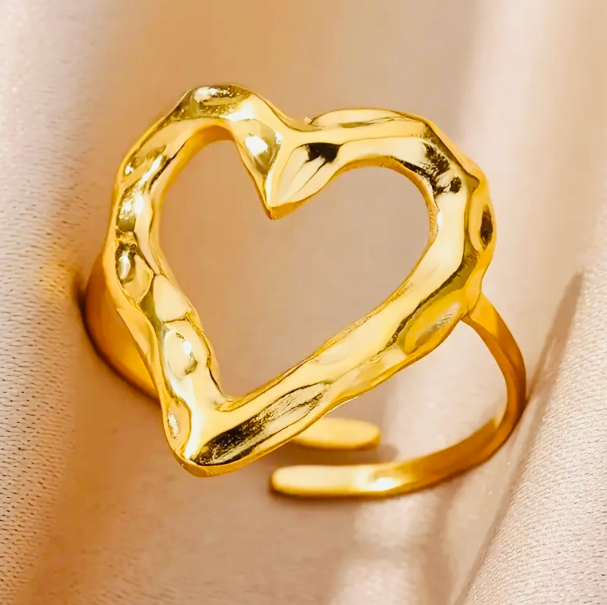 Bague grand coeur