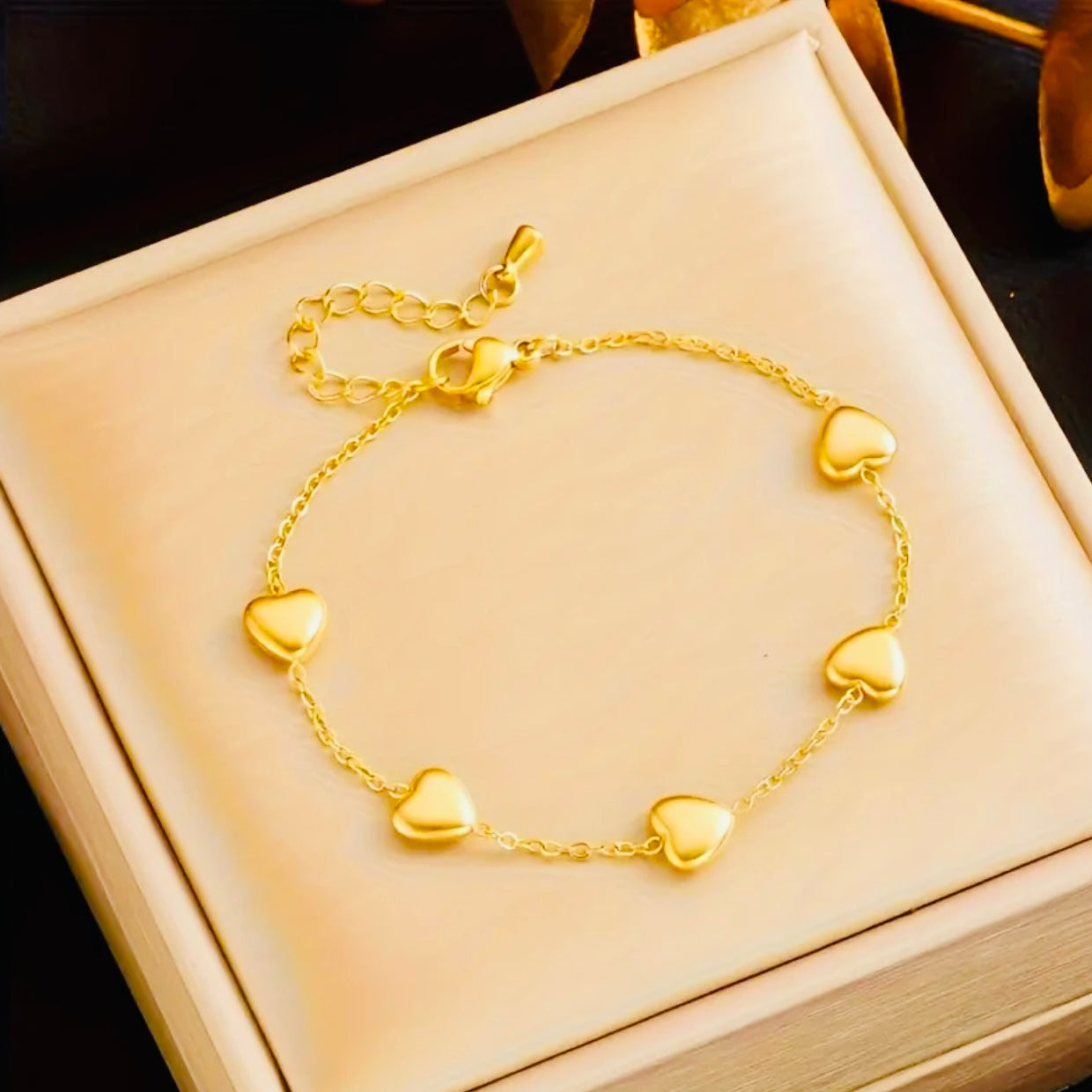 Bracelet coeur plein