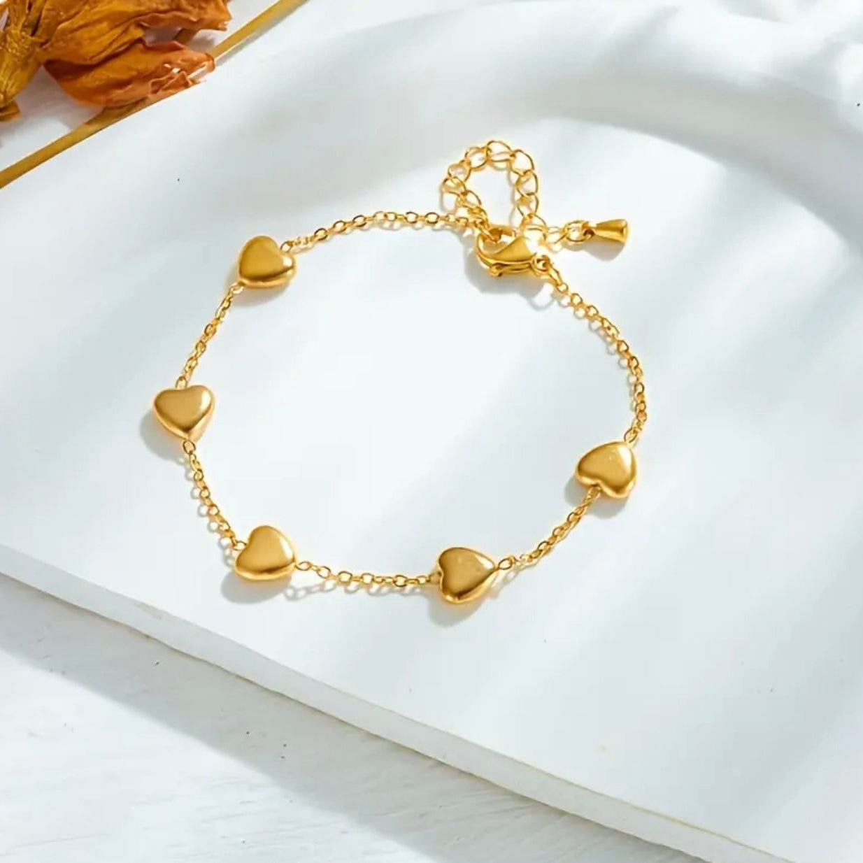 Bracelet coeur plein