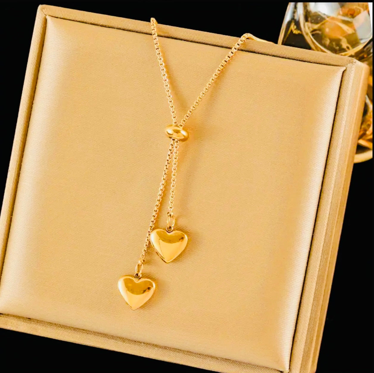 Collier Double coeur