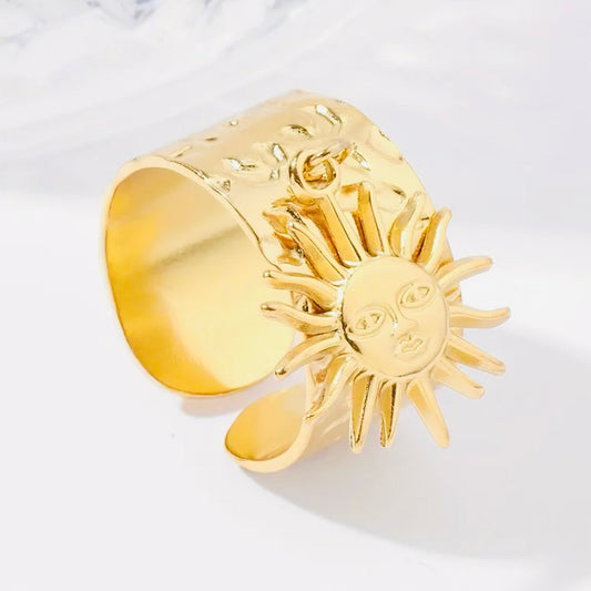 Bague pendentif soleil