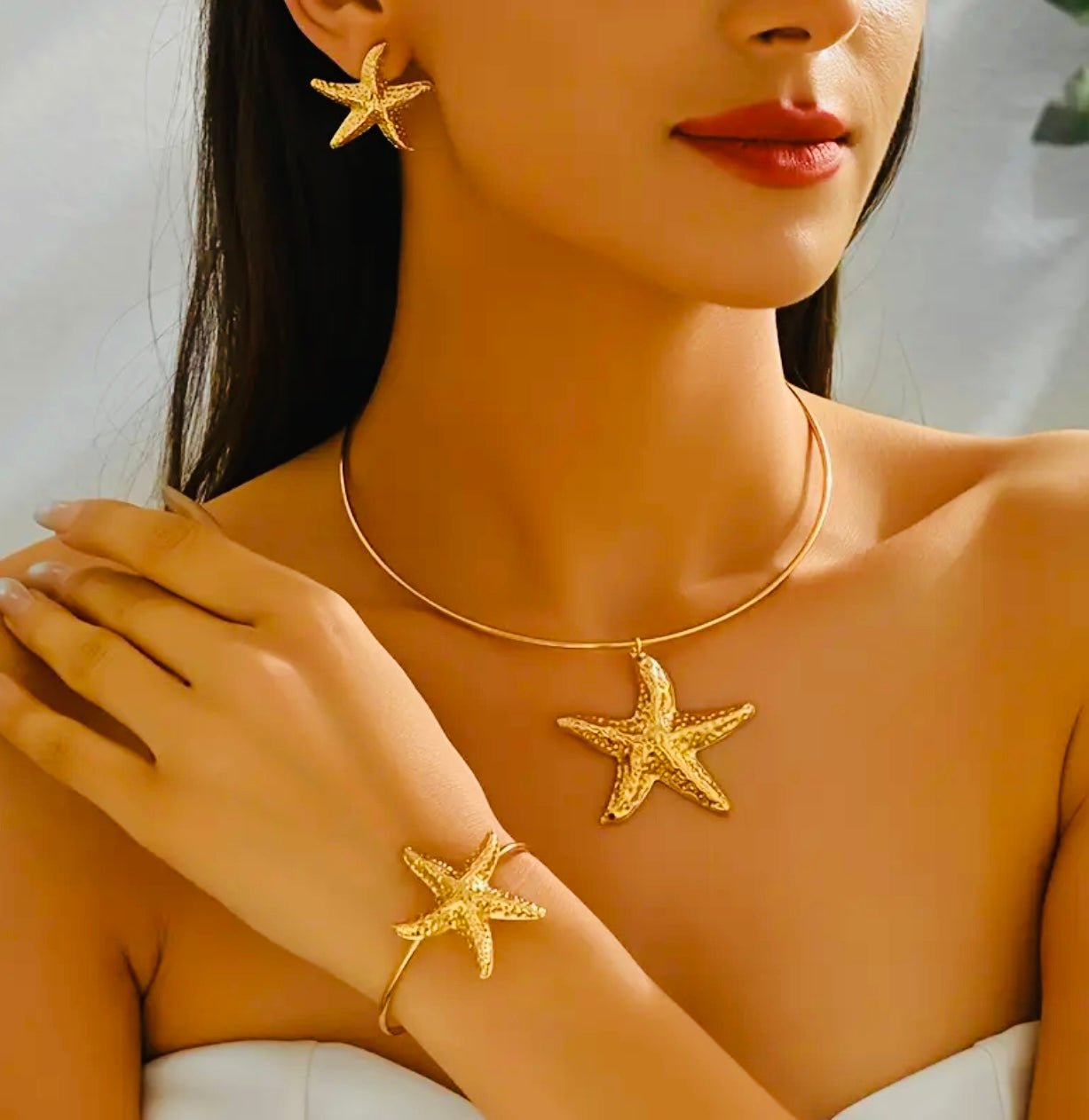 Assortiment collier boucles bracelet